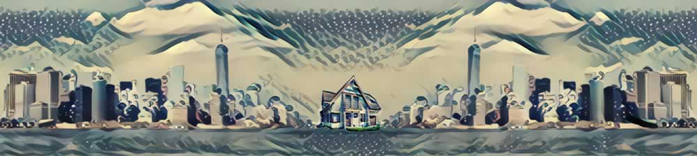 Casa pequeña en la ciudad