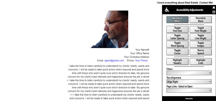 Seleccionar modo de alineación de texto